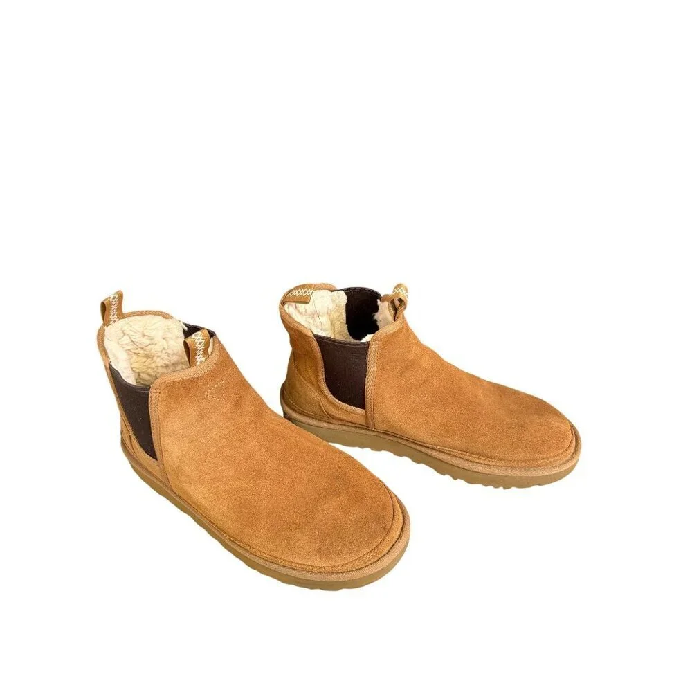 Ugg Australia Men's 12 Neumel Chelsea Chukka Pull up Boots 1121644 Chestnut